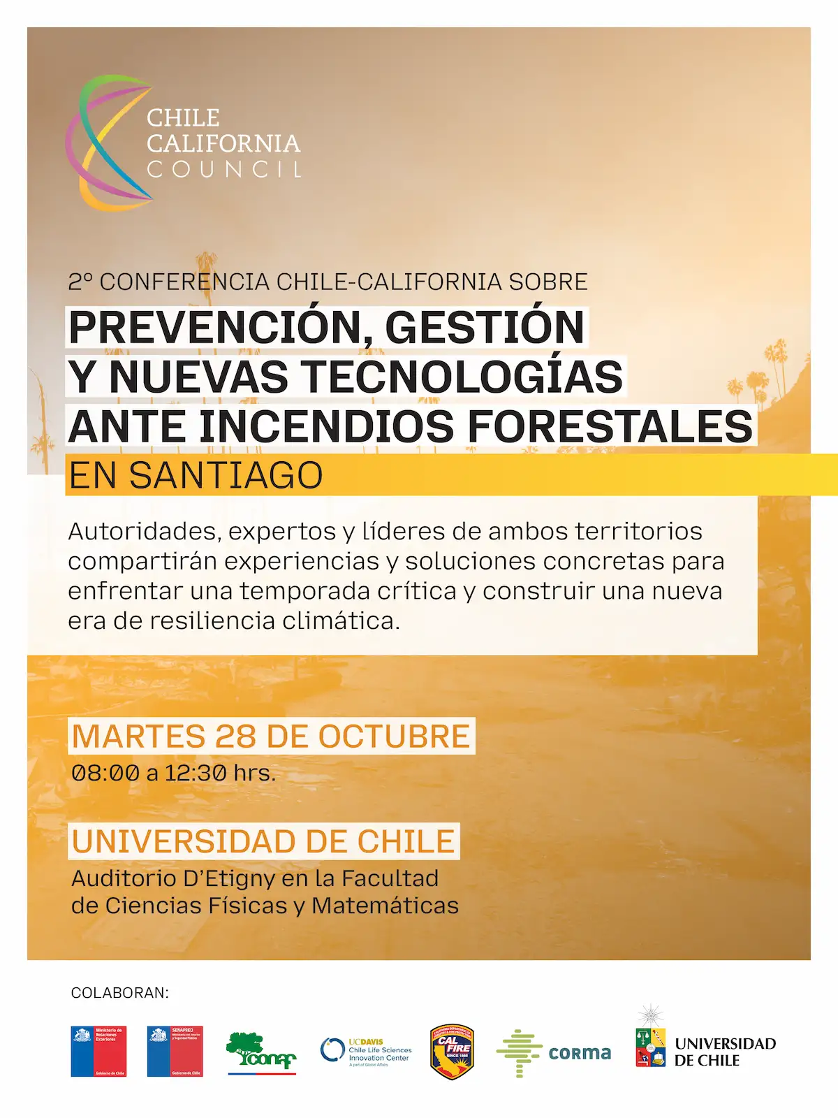 2ª Misión Chile–California: Fortaleciendo la cooperación binacional en prevención y manejo de incendios forestales